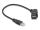 DeLOCK USB 2.0 Typ-A Einbaubuchse 45° gewinkelt zu Typ-A Stecker mit 30 cm Kabel schwarz
