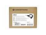 Conceptronic EMRICK11B 19-Pin-Weiblich zu Dual-USB-A-Weiblich USB 3.0 Adapter, USB 3.2 Gen 1 5Gbit/s