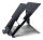 R-Go Tools Laptopständer R-Go Riser Document, ergonomisch, faltbar und einstellbar, mit Dokumentenhalter, AGR-zertifiziert, schwarz