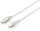 Equip USB 2.0 A to B Kabel, 1.0m , M/M, Transparent silver