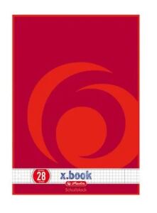 Herlitz 216283 Notizbuch A4 50 Blätter Rot