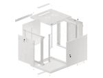 Lanberg WF01-6612-00S Rack 12U Wandmontiertes Regal Grau