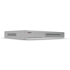 Lindy 39527 Tastatur/Video/Maus (KVM)-Switch Rack-Einbau Silber