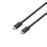 Lindy 31130 Thunderbolt-Kabel 1 m 80 Gbit/s Schwarz