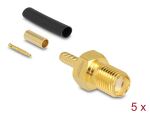 DeLOCK RP-SMA Buchse zum Crimpen RG-174 / RG-316 mit...