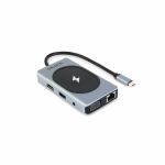 DICOTA D32059 Schnittstellen-Hub USB Typ-C Schwarz, Silber