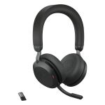 Jabra Evolve2 75 Kopfhörer Verkabelt & Kabellos Kopfband Büro/Callcenter Bluetooth Ladestation Schwarz