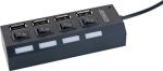 Schwaiger UH4013 Schnittstellen-Hub USB 2.0 480 Mbit/s...
