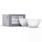 FIFTYEIGHT Schälchen-Set 200ml - Glücklich Och bitte weiß