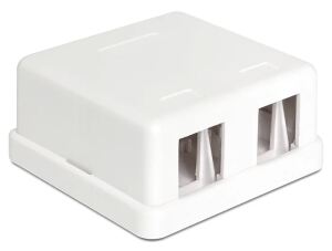 DeLOCK 86207 Drahtverbinder 2x Keystone Weiß
