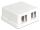 DeLOCK 86207 Drahtverbinder 2x Keystone Weiß