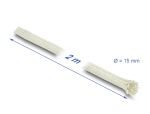 DELOCK Geflechtschlauch aus Nomex Fasern 2m x 15mm Weiß