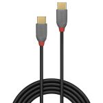 Lindy 36871 USB Kabel USB 2.0 1 m USB C 0,48 Gbit/s Schwarz, Grau