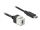 DELOCK Keystone Modul USB-C 5Gbps Bu zu St Kabel 0.25m sw