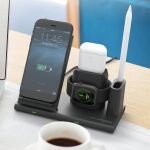 RealPower ChargeAIR Connect Smartphone, Smartwatch, Tablets Schwarz USB Kabelloses Aufladen Drinnen