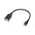 LogiLink AA0035 USB Kabel USB 2.0 0,2 m Micro-USB B USB A 0,48 Gbit/s Schwarz