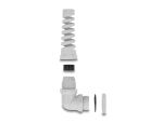 DELOCK Kabelverschraubung 90° gewinkelt PG11 grau