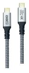 2GO 797512 USB Kabel USB 3.2 Gen 2 (3.1 Gen 2) 1,2 m USB C 10 Gbit/s 100 W Schwarz, Silber