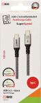 2GO 797512 USB Kabel USB 3.2 Gen 2 (3.1 Gen 2) 1,2 m USB C 10 Gbit/s 100 W Schwarz, Silber