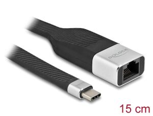 DeLOCK FPC Flachbandkabel USB Type-C zu Gigabit LAN 10/100/1000 Mbps 15 cm