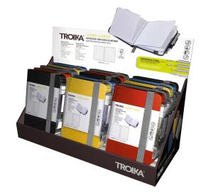 TROIKA CD127 Notizbuch A7 128 Blätter Gemischte Farben