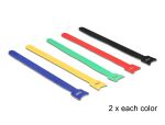 DELOCK Kabelbinder 240mm 10Stk. farbig Klett