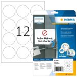 HERMA Ablösbare Etiketten A4 Ø 60 mm rund...