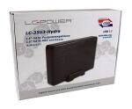 LC-Power LC-35U3-HYDRA Speicherlaufwerksgehäuse HDD-Gehäuse Schwarz 3.5"
