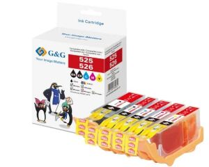 G&G 14789 Druckerpatrone 5 Stück(e) Kompatibel Schwarz, Cyan, Magenta, Gelb