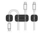 DELOCK Kabelhalter Kombi Set 3 Stück schwarz