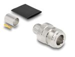 DELOCK N Bu. z.Crimpen LMR400 passend.schrumpfschlauch