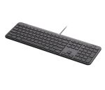 Logitech Signature Slim Wired K620 For Business Tastatur Universal USB QWERTZ Deutsch Graphit