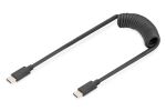 Digitus USB-C - USB-C Spiralkabel, 1m