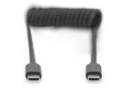 Digitus USB-C - USB-C Spiralkabel, 1m