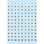 HERMA Numbers 8mm 1-540 paper white black 5 sh....