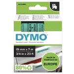 DYMO Original D1-Etikettenband | schwarz auf grün | 19 mm x 7 m | selbstklebendes Schriftband | für LabelManager-Beschriftungsgerät