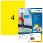 HERMA Farbige Etiketten A4 105x148 mm gelb Papier matt 400 St.