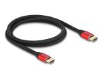 DELOCK Ultra High Speed HDMI Kabel 48 Gbps 8K 60 Hz rot 1m