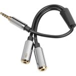 Sharkoon Kabel Adapter 2x3,5 3 Pin > 1x 3,5mm 4 Pin