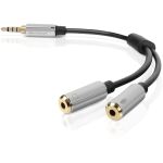 Sharkoon Kabel Adapter 2x3,5 3 Pin > 1x 3,5mm 4 Pin