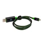 RealPower USB A/Micro-USB B 0.75m USB Kabel USB 2.0 0,75 m Schwarz, Grün
