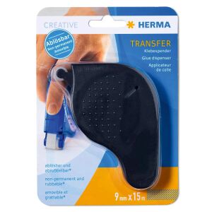 HERMA Klebespender Transfer, ablösbar, schwarz, 15 m