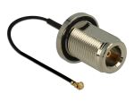 DELOCK HF Kabel I-PEX -> N St/Bu 0.13m zum Einbau + Dicht