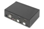 Digitus KVM-Switch, 2-Port, Single-Display, 4K, HDMI®