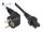 Alcasa P0150-S030 Stromkabel Schwarz 3 m Netzstecker Typ E+F C15-Koppler