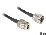 DeLOCK 88683 Koaxialkabel LMR195 6 m Schwarz
