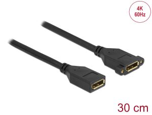 DELOCK DisplayPort 1.2 Kabel BU zu BU -> Einbau 4K/60Hz 30cm