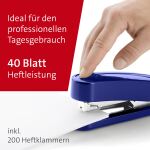 NOVUS Büroheftgerät B 4 blau Springfachlademechanik