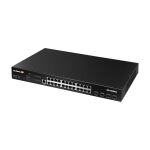 Edimax 24-Port Gigabit PoE+ Web Smart Switch mit 4-Port...