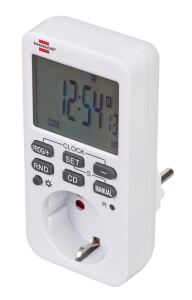 Brennenstuhl 1506320 Elektrischer Timer Weiß Wochentimer